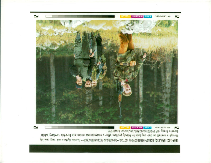 Bosnia fighters - Vintage Photograph