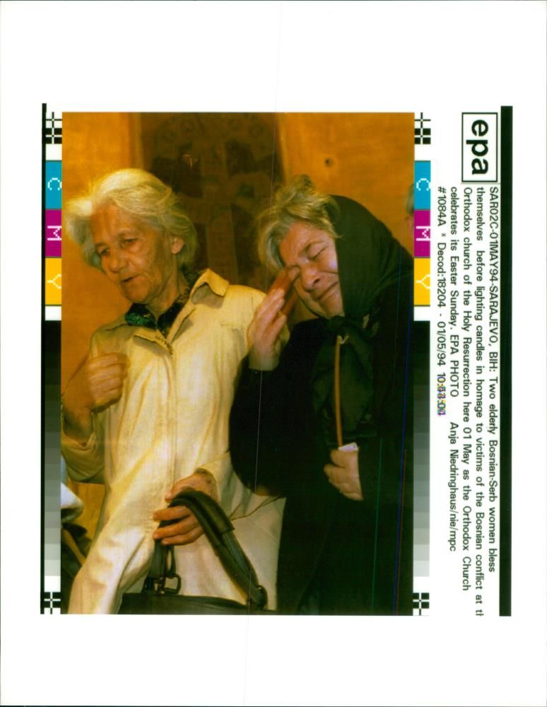 Bosnian War - Vintage Photograph