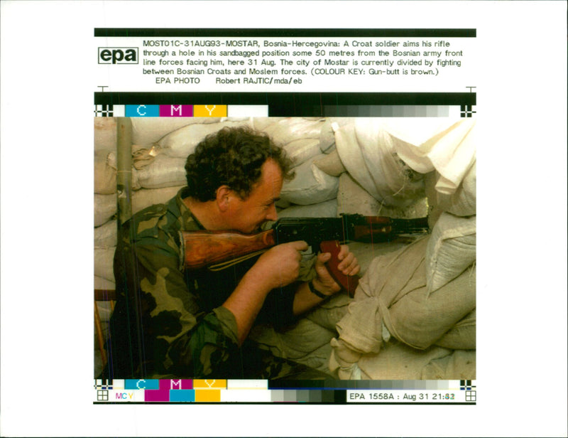 Bosnian War - Vintage Photograph