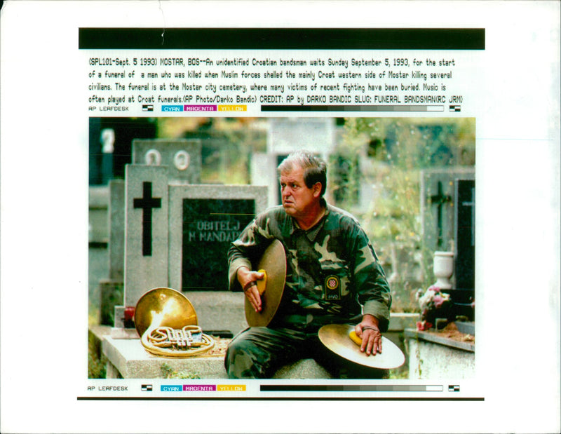 Bosnian War - Vintage Photograph