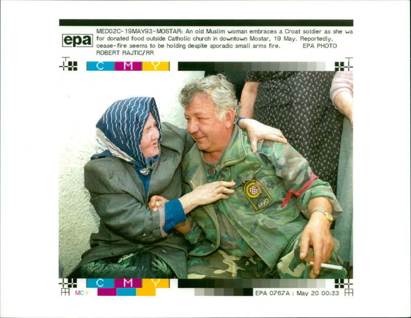 Bosnian War - Vintage Photograph