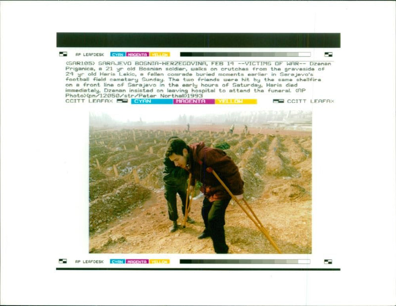 Victims of war. - Vintage Photograph