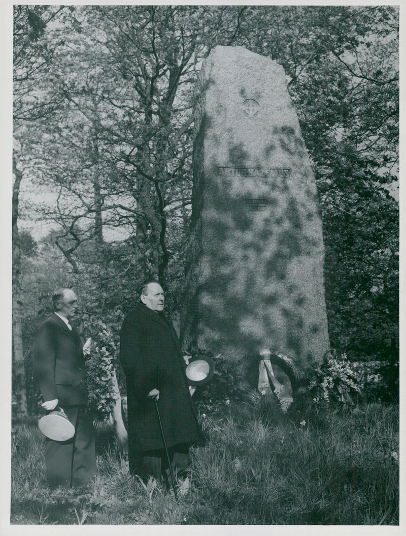 Artur Hazelius's grave on Skansen - Vintage Photograph