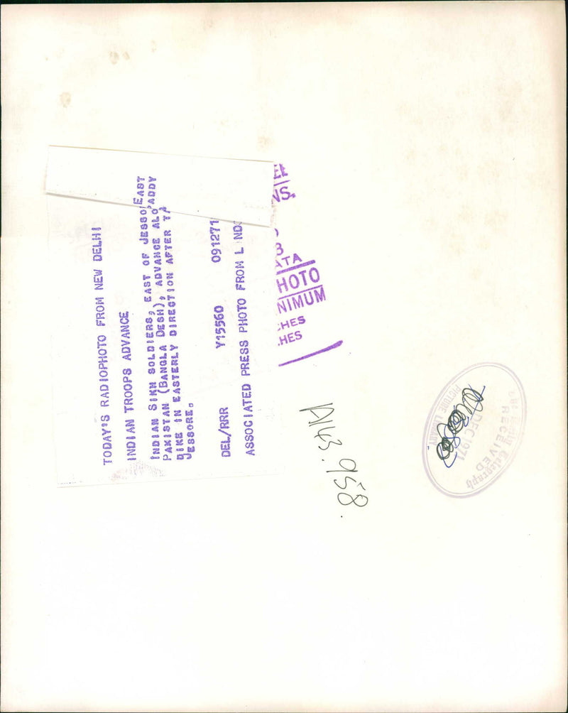 Indo-Pakistani War of 1971 - Vintage Photograph