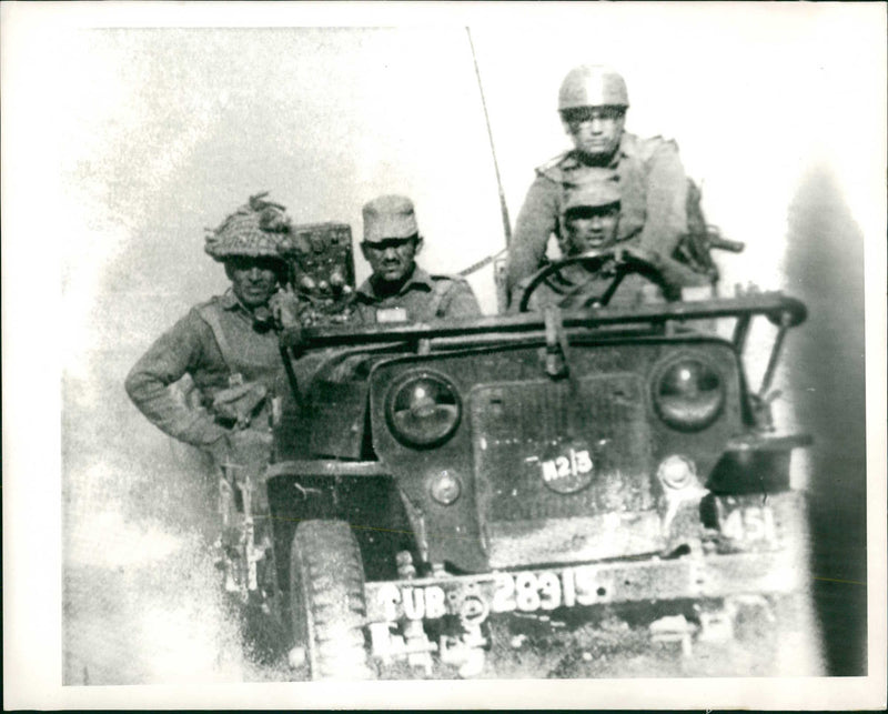 Indian Army Jeep - Vintage Photograph