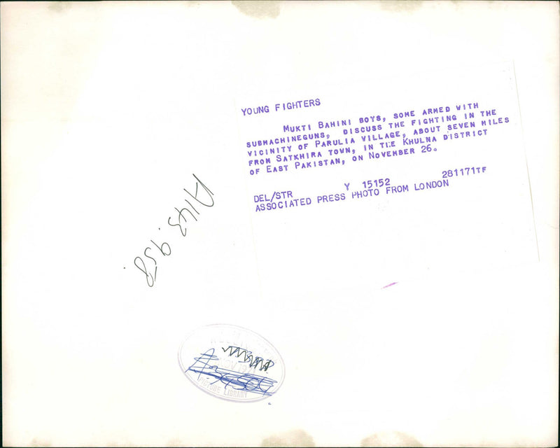 Mukti Bahini Boys - Vintage Photograph