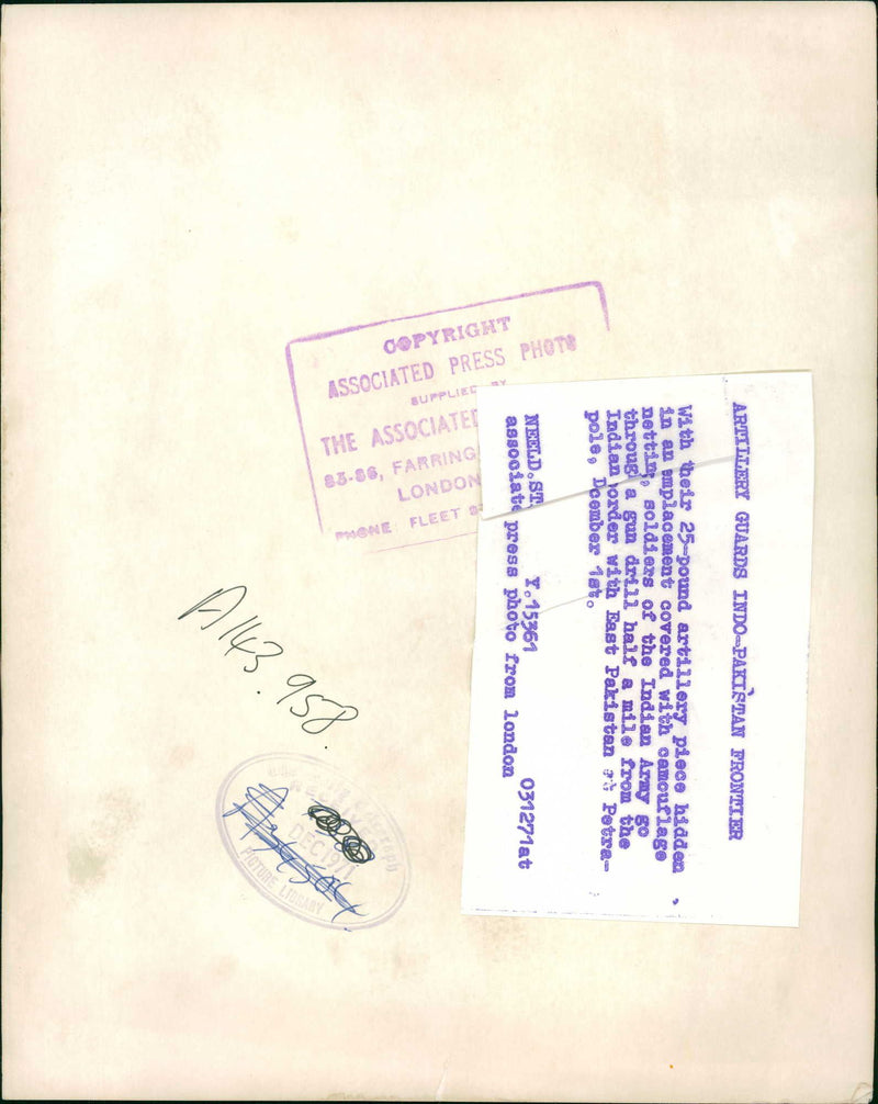 Indo-Pakistani War of 1971 - Vintage Photograph