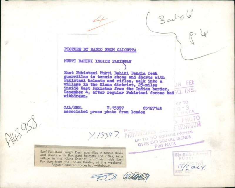 Indo-Pakistani War of 1971 - Vintage Photograph