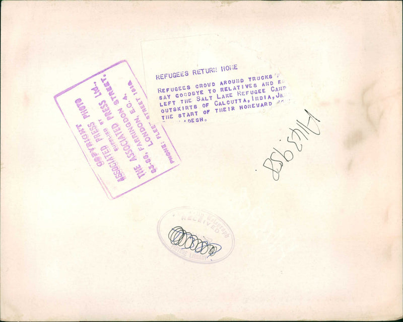 Refugee Camp - Vintage Photograph