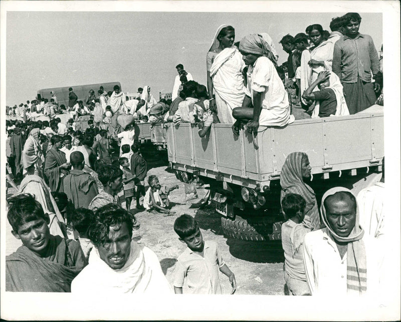 Refugee Camp - Vintage Photograph