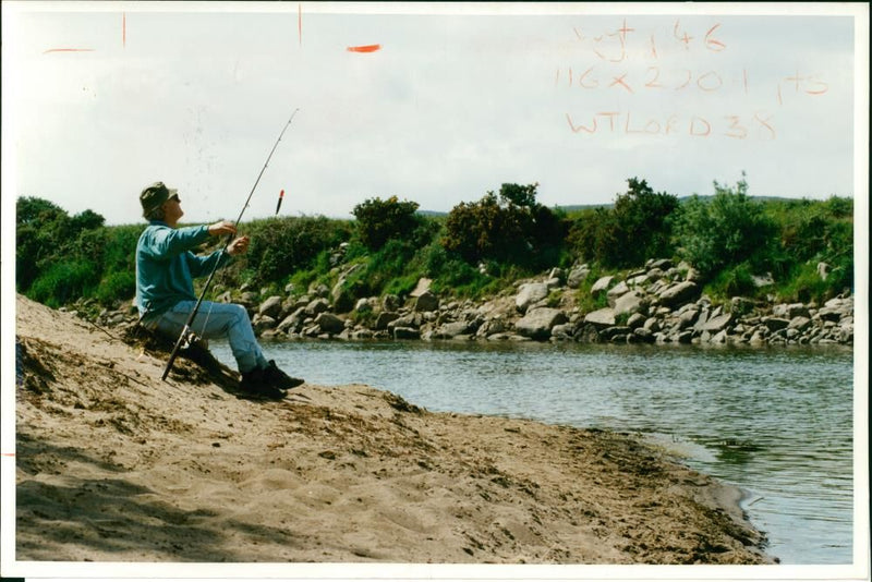 Fishing - Vintage Photograph