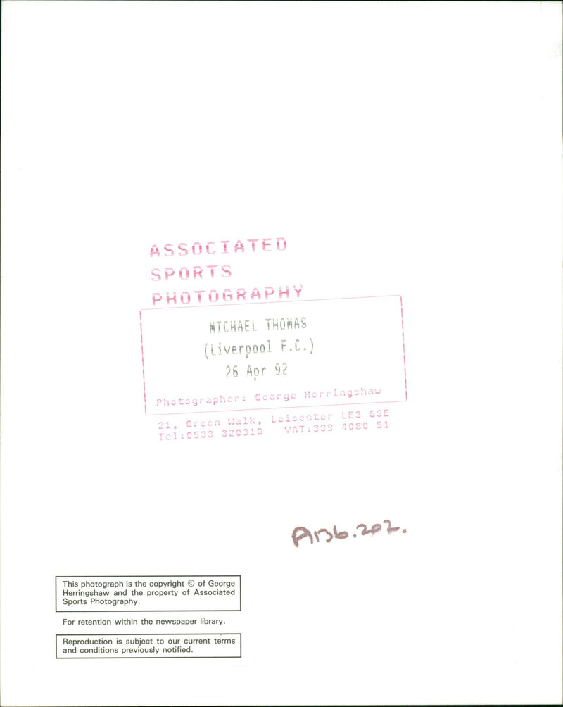 Michael Thomas American football wide receiver - Vintage Photograph