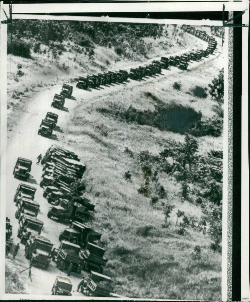 US convoys reached Pleiku without interference from the Viet Cong - Vintage Photograph