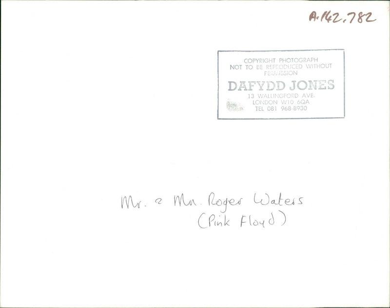 Mr and Mrs Waters - Vintage Photograph