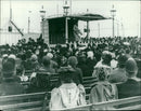 beach concert party - Vintage Photograph