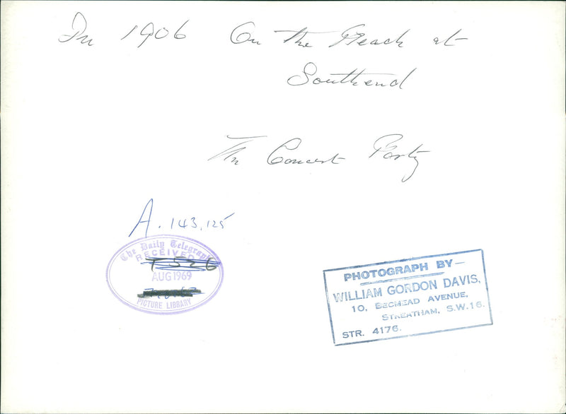 concert party - Vintage Photograph