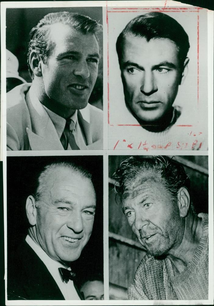 Gary Cooper gravely ill with Cancer - Vintage Photograph