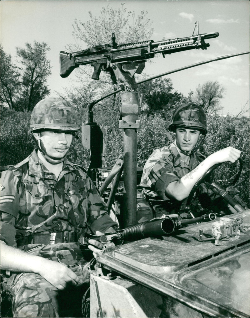 Military armed - Vintage Photograph