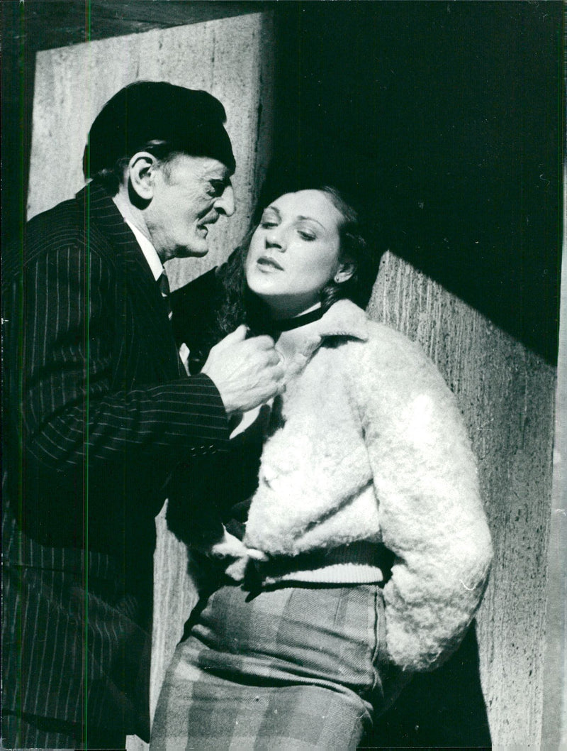 Georg Ãrlin and Gerthi Kulle in "Dark Disguise" at Dramaten - Vintage Photograph