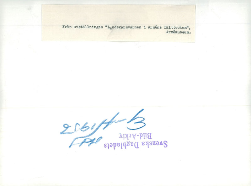 From the exhibition "Landscape of the Army's Field Sign" at the Army Museum - Vintage Photograph