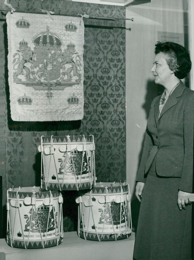 Landscape weapons and military taboos are exhibited at the Army Museum - Vintage Photograph