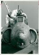 Aircraft: Supermarine Swift: Mr. Erice Hayward. - Vintage Photograph