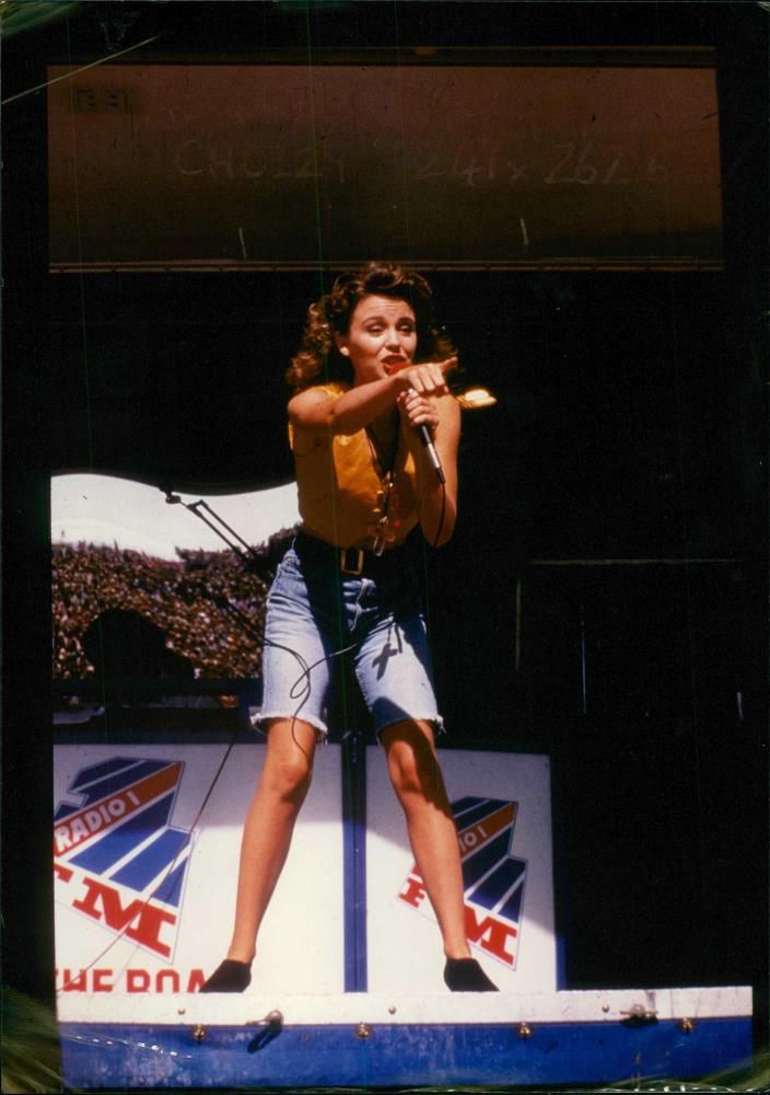Kylie Minogue on Stage - Vintage Photograph