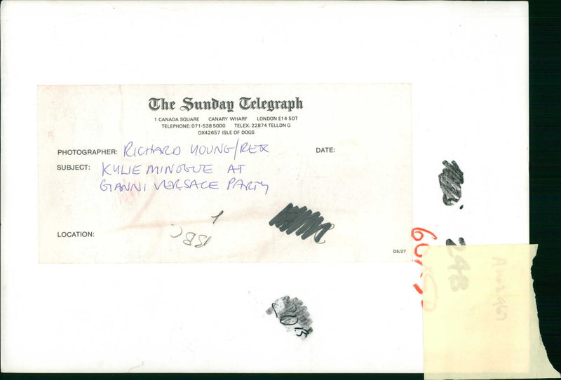 Kylie Minogue - Vintage Photograph