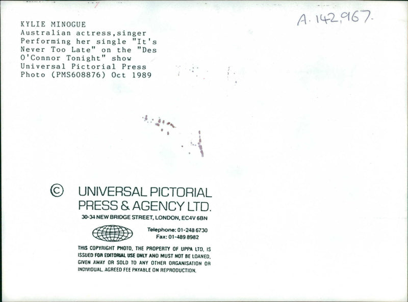 Kylie Minogue - Vintage Photograph