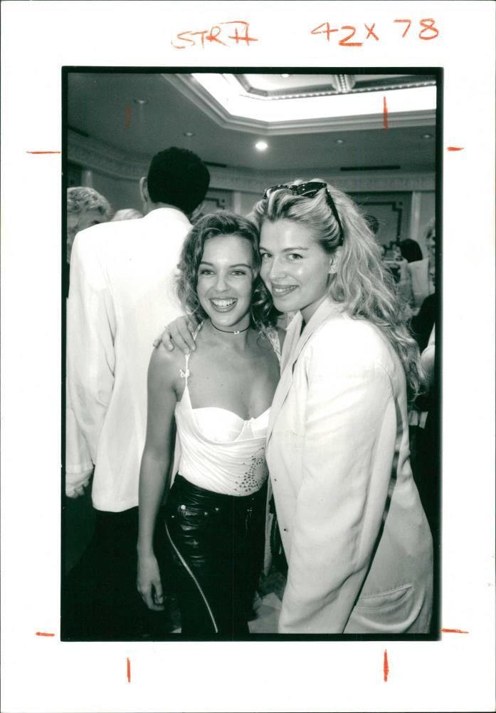 Kylie Minogue and Amanda - Vintage Photograph