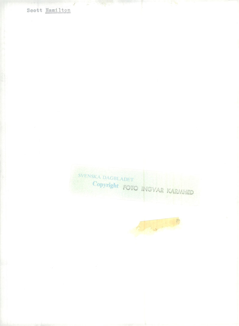 Scott Hamilton, musician - Vintage Photograph