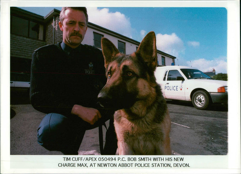 Police dog - Vintage Photograph