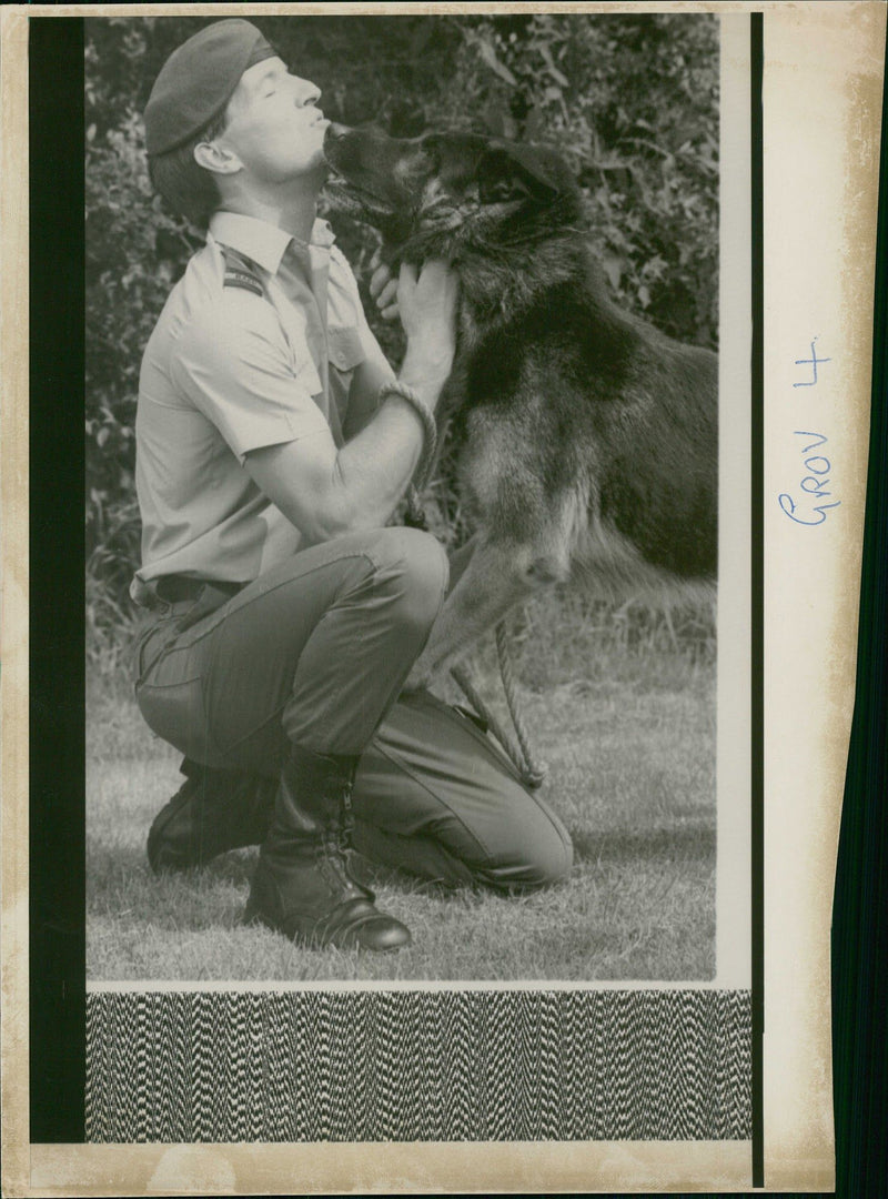 Police Dog - Vintage Photograph