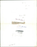 Police dog Watched by his handler. - Vintage Photograph