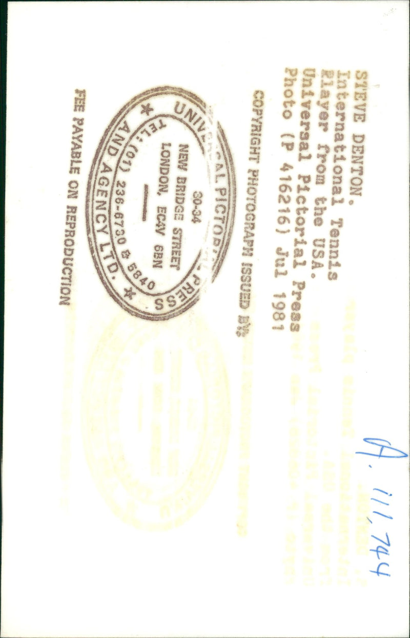 Steve Denton - Vintage Photograph