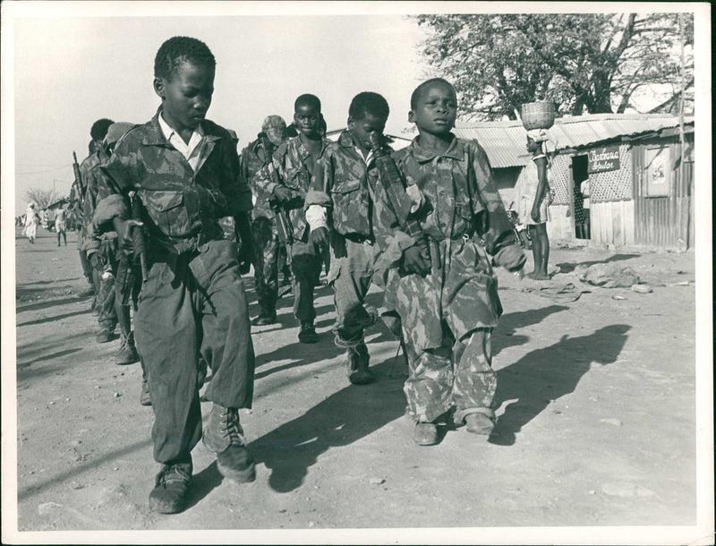 Soldiers. - Vintage Photograph