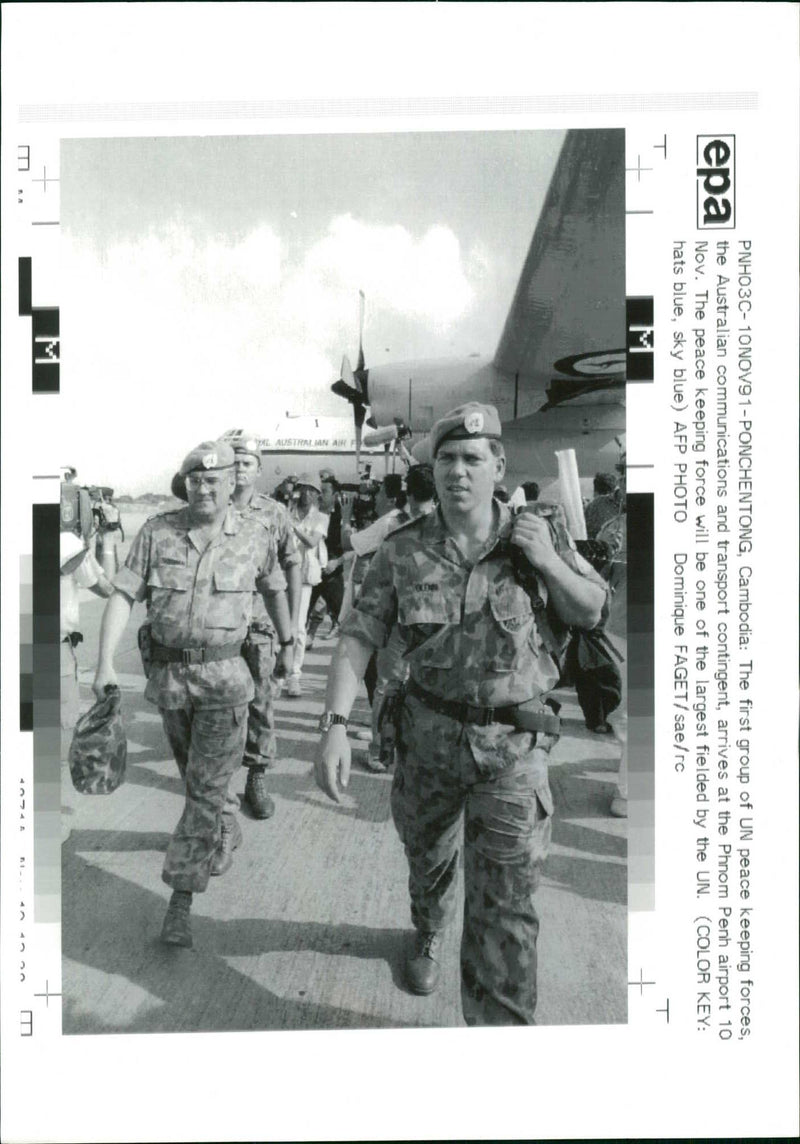 Cambodian humanitarian crisis - Vintage Photograph
