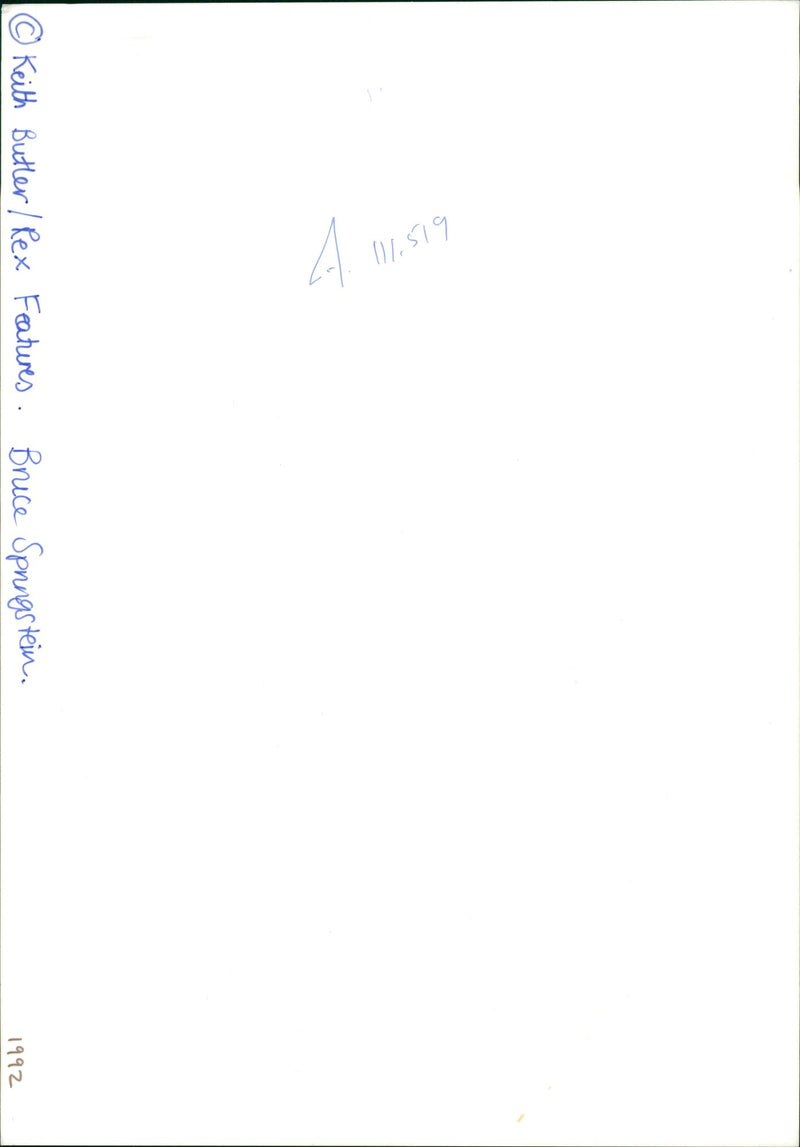 Bruce Springsteen American singer-songwriter. - Vintage Photograph