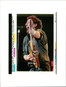 Bruce Springsteen American singer-songwriter. - Vintage Photograph