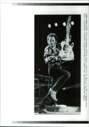 Bruce Springsteen American singer-songwriter. - Vintage Photograph