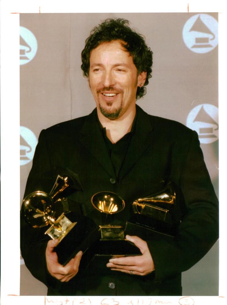 Bruce Springsteen American singer-songwriter. - Vintage Photograph