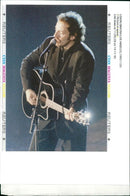 Bruce Springsteen American singer-songwriter. - Vintage Photograph