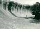 Australia wave rock. - Vintage Photograph