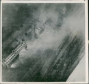 German Wreck head quarters. - Vintage Photograph