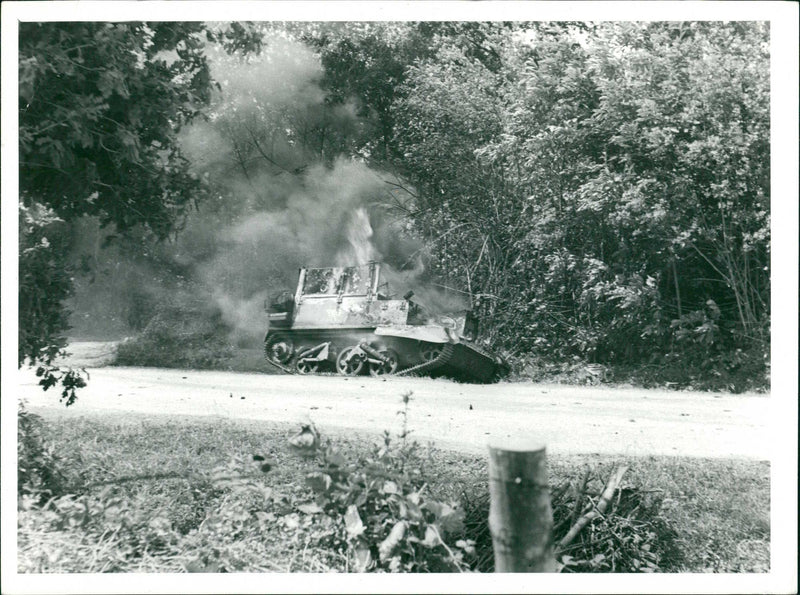 Germany War France DDay 1944 - Vintage Photograph
