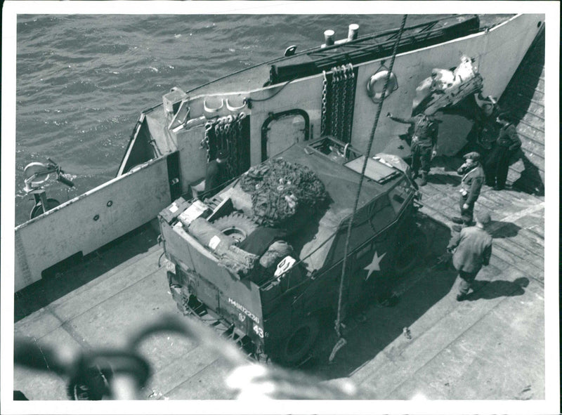 Germany War France DDay 1944 - Vintage Photograph