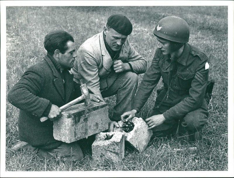 Germany War France DDay 1944 - Vintage Photograph