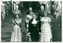 Princess Margaret and the Duke and Duchess of Gloucester. - Vintage Photograph