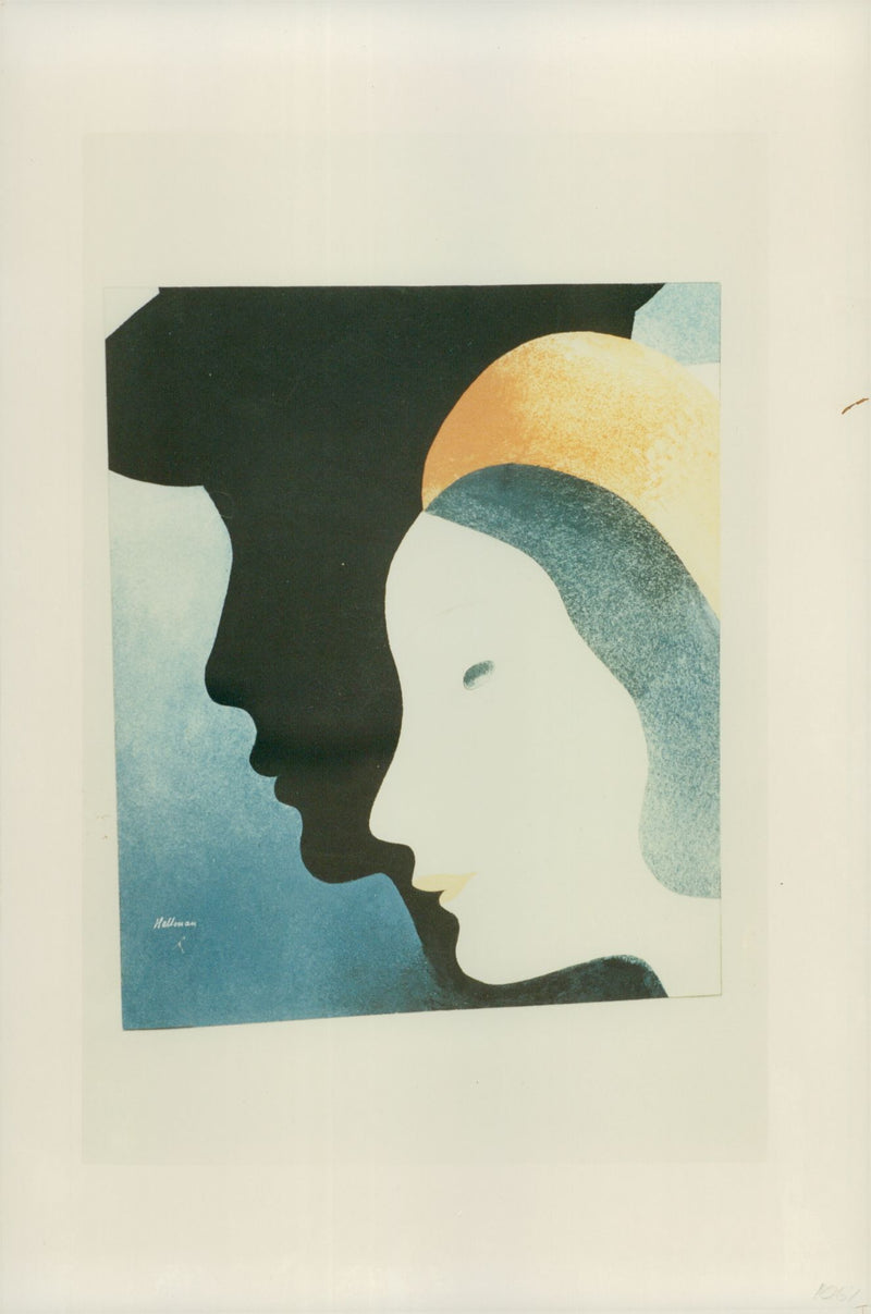 Adolf Hallman, artist / writer - Vintage Photograph