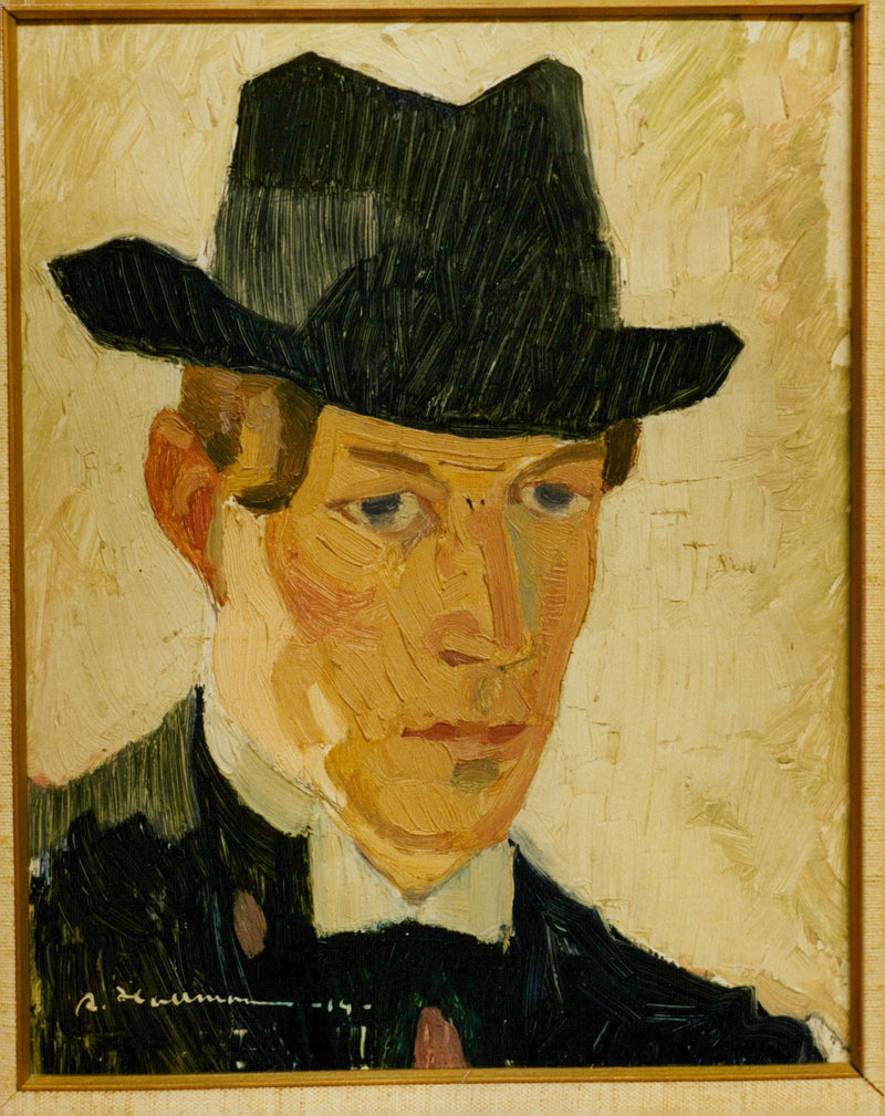 Adolf Hallman, artist / writer - Vintage Photograph